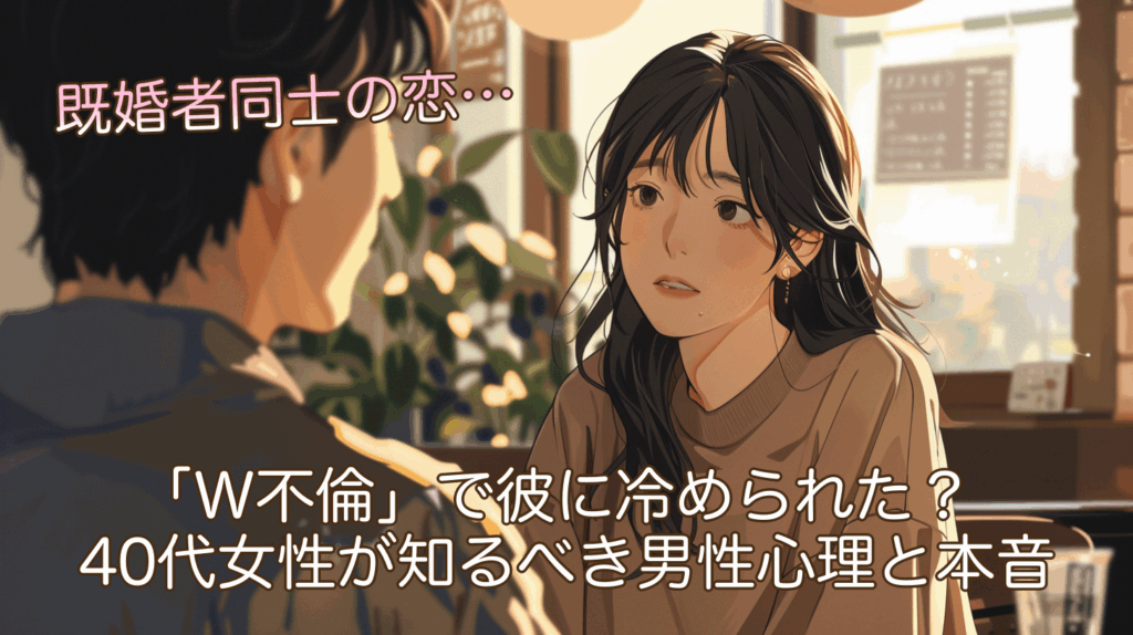 既婚者同士の恋…「W不倫」で彼に冷められた？40代女性が知るべき男性心理と本音とは