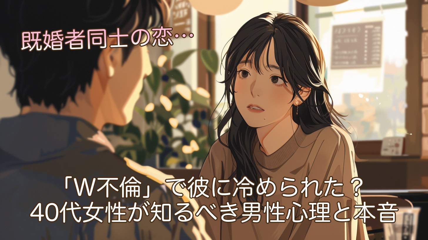既婚者同士の恋…「W不倫」で彼に冷められた？40代女性が知るべき男性心理と本音とは