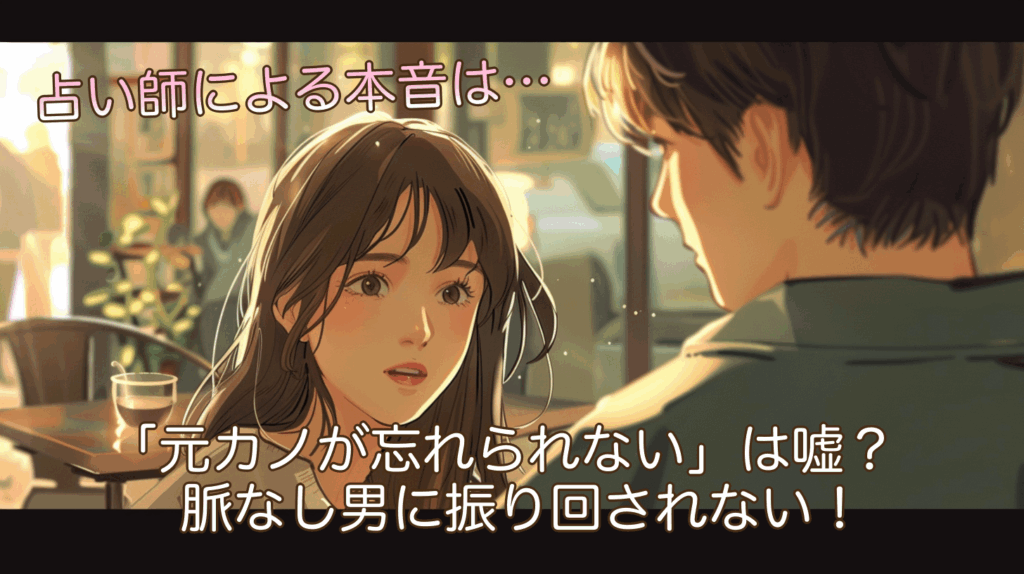 「元カノが忘れられない」は嘘？脈なし男に振り回されない！占い師による本音と対処法